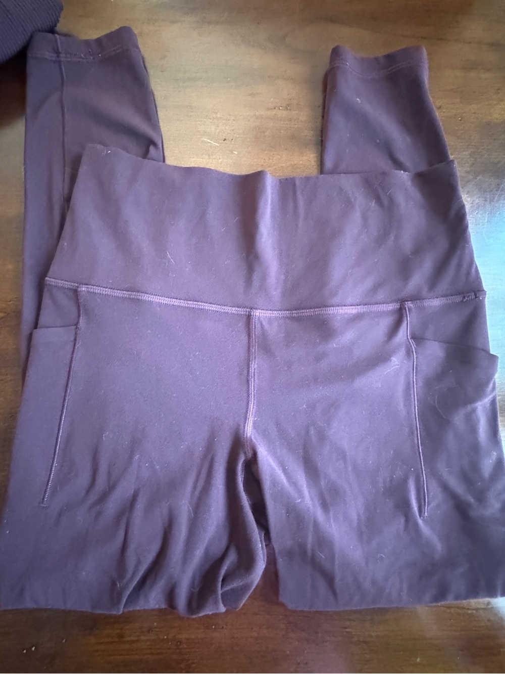 Athleta Salutation Stash Tight Plum Purple Leggings Petite Small